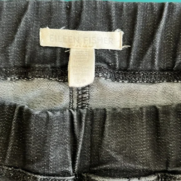 Eileen Fisher - Stretch Pull-On Jeans in Faded Black Denim - Size S - Picture 5 of 7
